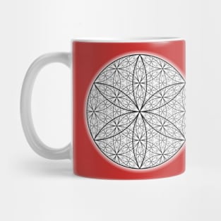 Dimensional Flower of Life - On the Back of Mug